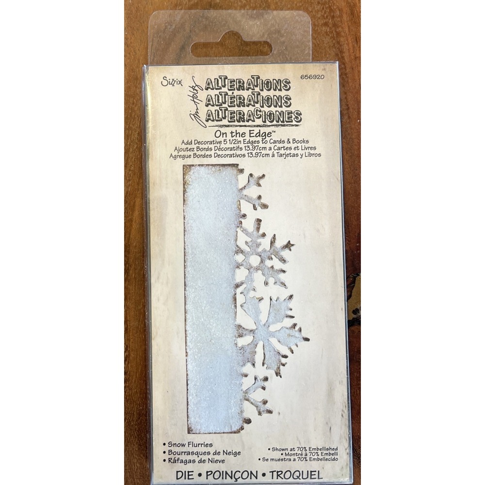 Sizzix On The Edge Snow Flurries Die 656920 New Sealed Package‎ 2012
